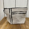 pochette chanvre ancien peinte a la main