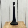Pied de lampe bois noir